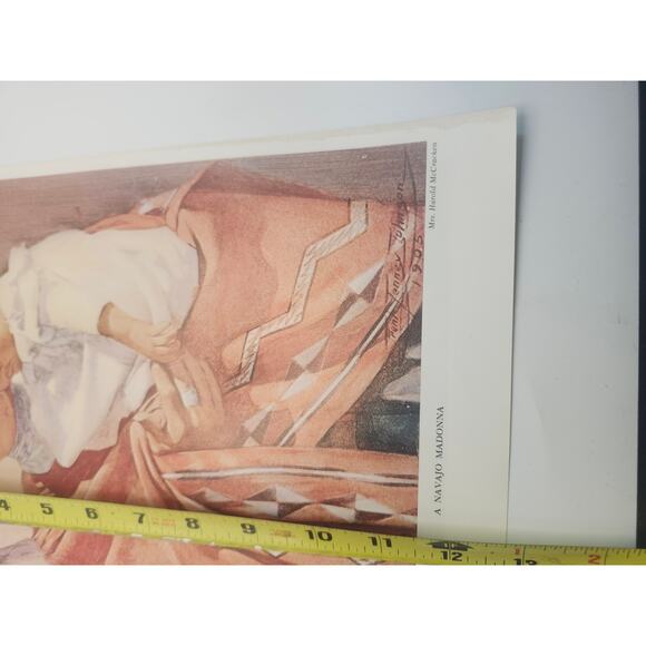 Print A Navajo Madonna & Voices of the Night Frank Tenney Johnson Art 13x10 - Picture 3 of 12